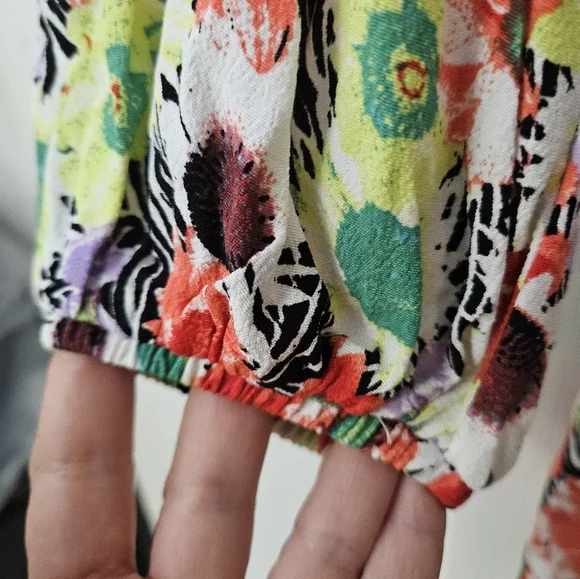 AFRM Revolve Collab Caprice Mini Dress in Summer Daisy Bouquet XS NEW - Picture 7 of 8